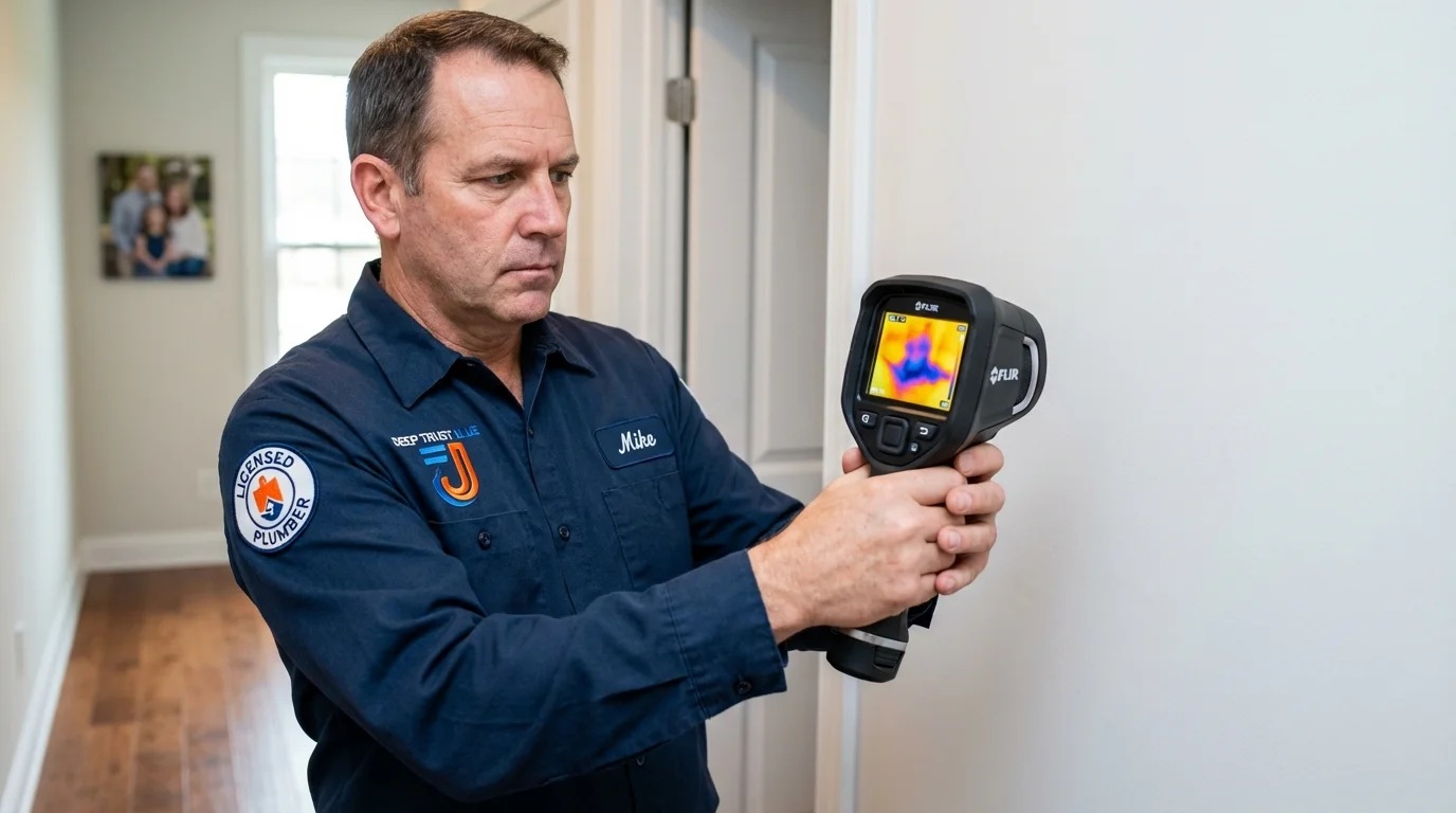 Thermal imaging leak detection by Johns Plumbing LLC in Quitman